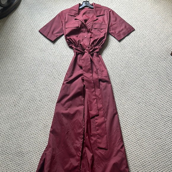Staud Millie Recycled Nylon Jumpsuit - Picture 1 of 6